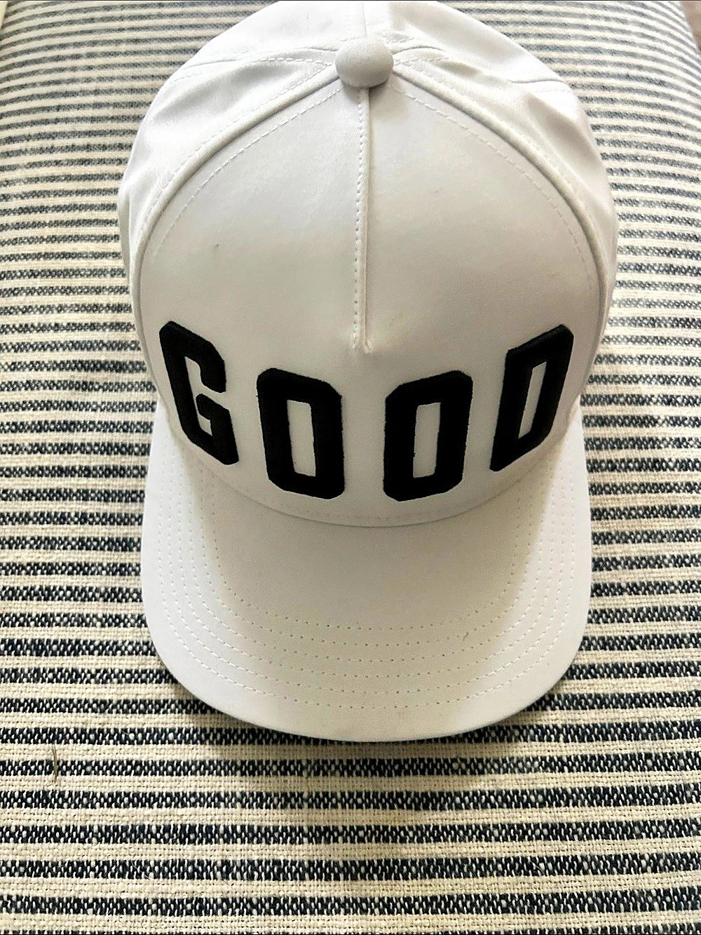 Good Good Logo White Golf Snap Back Hat